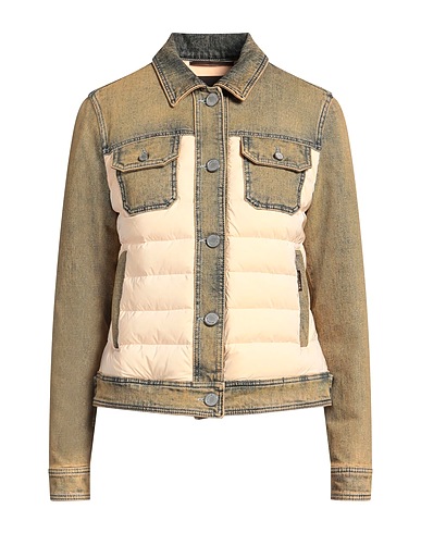MOORER Shell jacket Sand 97% Cotton, 3% Elastane, Polyester, Polyamide