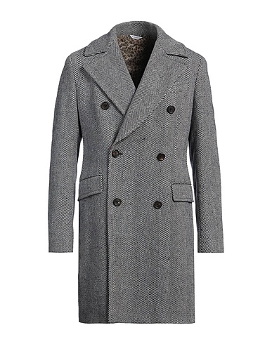 MANUEL RITZ Cappotto Blu notte 35% Acrilico, 30% Lana, 26% Fibre sintetiche, 6% Cotone, 3% Seta