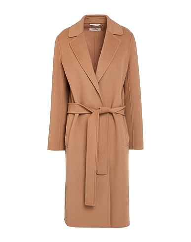'S MAX MARA Cappotto Marrone 100% Lana Vergine