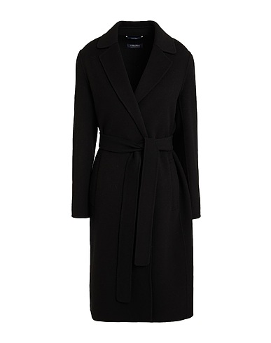 'S MAX MARA Cappotto Nero 100% Lana Vergine