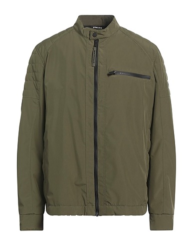 STRELLSON Jacket Military green 100% Recycled polyester, Polyester, Elastane