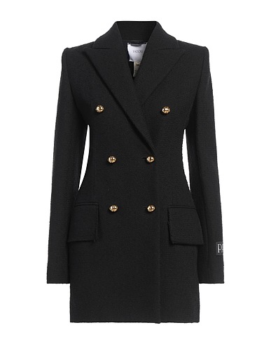 PATOU Coat Black 53% Virgin Wool, 41% Cotton, 6% Polyamide