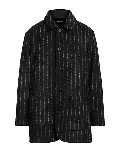 ROLD SKOV Coat Black 30% Acrylic, 26% Merino Wool, 26% Polyester, 18% Virgin Wool