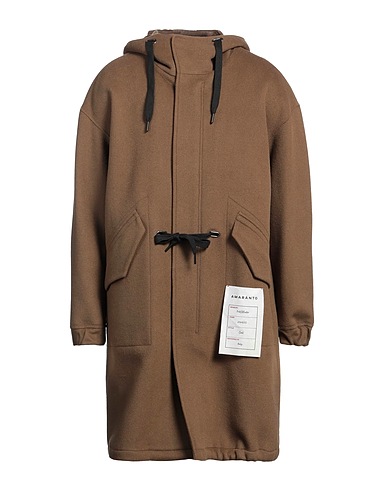 AMARANTO Manteau long Kaki 95% Laine, 5% Cachemire