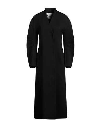JIL SANDER Coat Black 98% Virgin Wool, 2% Polyamide