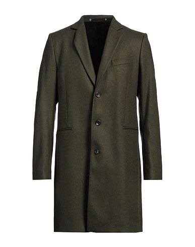 PS PAUL SMITH Cappotto Verde militare 67% Lana, 26% Poliammide, 7% Cachemire