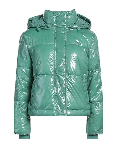 GUESS Shell jacket Green 100% Polyester, Polyurethane
