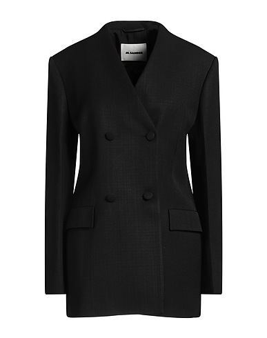JIL SANDER Blazer Black 57% Viscose, 43% Silk
