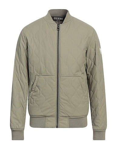 GUESS Bomber Sage green 100% Polyester, Polyurethane coated