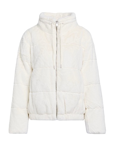 GUESS Teddy Coat Panna 100% Poliestere