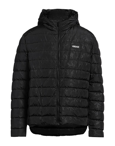 VERSACE Shell jacket Black 100% Polyamide