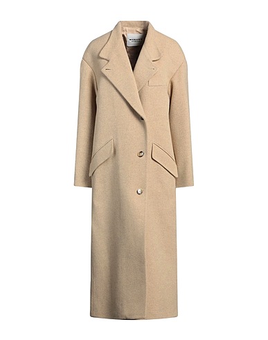 MARANT ÉTOILE Manteau long Sable 69% Laine, 26% Polyamide, 5% Autres fibres