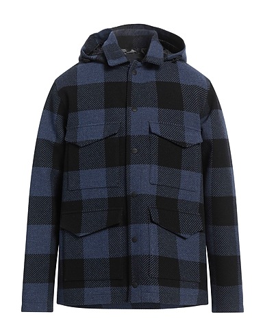 HERNO Bomber LAMINAR Blu navy 72% Lana riciclata, 15% Poliammide, 9% Poliestere, 3% Acrilico, 1% Viscosa