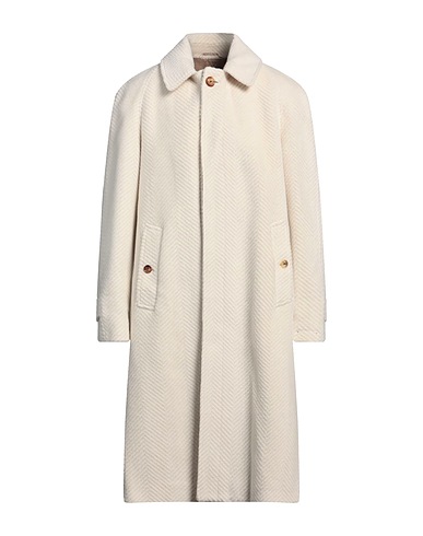 LARDINI Coat Cream 96% Wool, 4% Polyamide