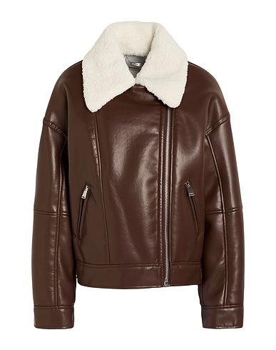 SIMKHAI Jacket Brown 100% Polyurethane, Polyester