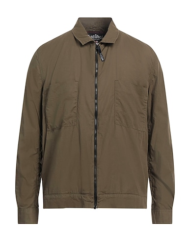 THREE STROKE Giubbotto Verde militare 100% Cotone