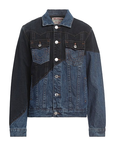 TRUE RELIGION Cazadora vaquera Azul marino 90% Algodón, 10% Rayón, Poliéster
