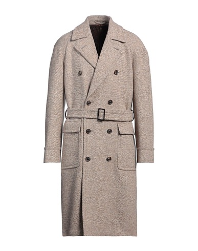 LARDINI Manteau long Sable 93% Laine, 7% Cachemire