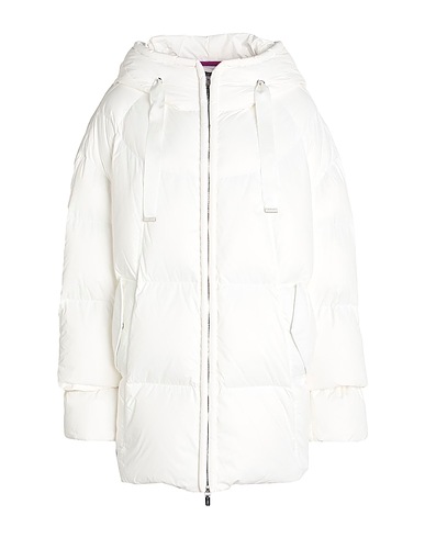 DIEGO M Piumino Bianco 100% Nylon, Poliestere