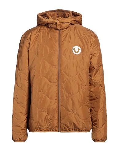 TRUE RELIGION Shell jacket Camel 100% Polyester