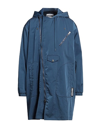 MOSCHINO Full-length jacket Slate blue 100% Polyamide
