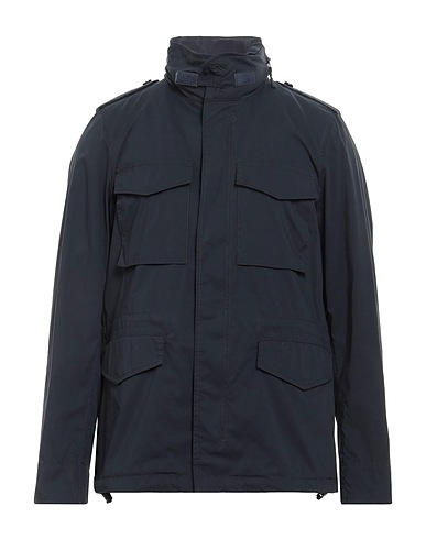 ASPESI Jacket Navy blue 62% Cotton, 35% Polyamide, 3% Elastane