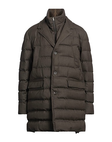 HERNO Shell  jacket Dark green 54% Wool, 45% Polyester, 1% Elastane