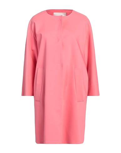 COMPAGNIA ITALIANA Full-length jacket Pink 62% Cotton, 33% Polyester, 5% Elastane