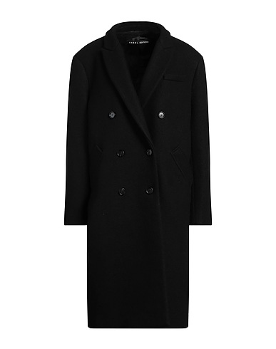 KASSL EDITIONS Coat Black 72% Wool, 25% Polyamide, 3% Cashmere