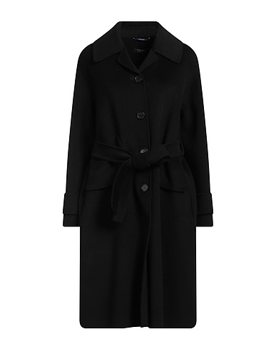 'S MAX MARA Cappotto Nero 100% Lana Vergine