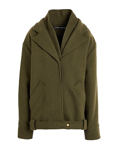 KASSL EDITIONS Cappotto Verde militare 79% Lana, 20% Nylon, 1% Cotone