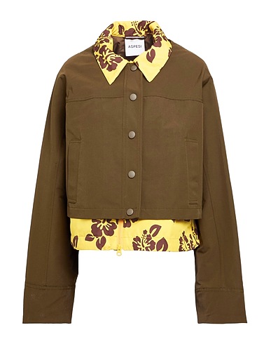 ASPESI Jacket Khaki 53% Cotton, 47% Polyester