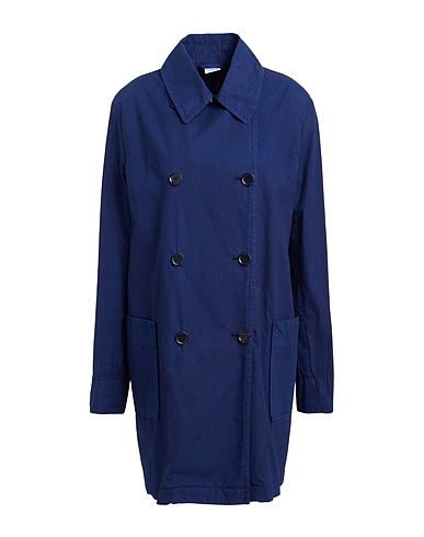 ASPESI Double breasted pea coat Navy blue 100% Cotton