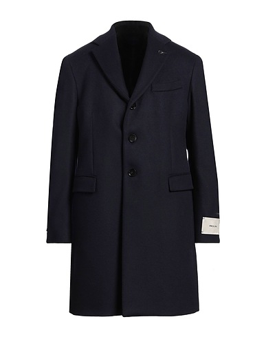 PAOLONI Cappotto Blu notte 70% Lana Vergine, 20% Poliammide, 10% Cachemire