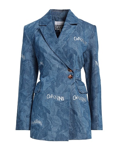 AHLUWALIA x GANNI Giacca Blu 100% Cotone