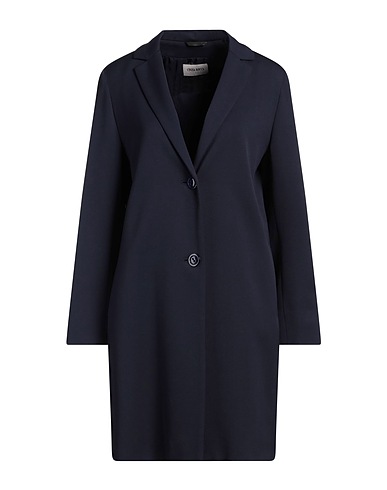 CINZIA ROCCA Pardessus ICONS Bleu marine 99% Laine vierge, 1% Élasthanne