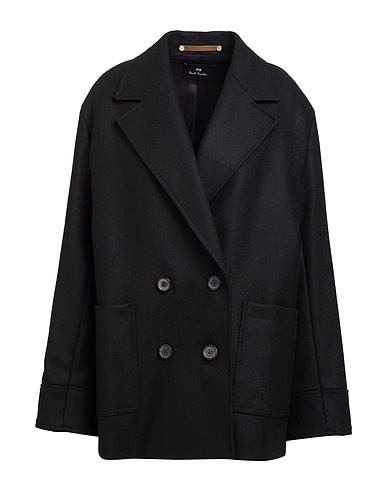 PS PAUL SMITH Coat Black 67% Wool, 26% Polyamide, 7% Cashmere