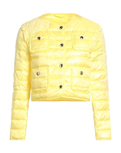 ERMANNO FIRENZE Shell jacket Pastel yellow 100% Polyamide