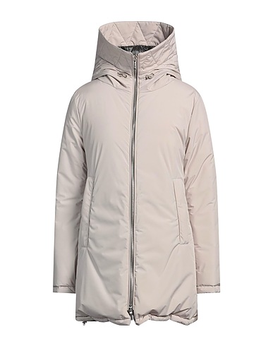 MOORER Coat Light grey 100% Polyester, Polyamide