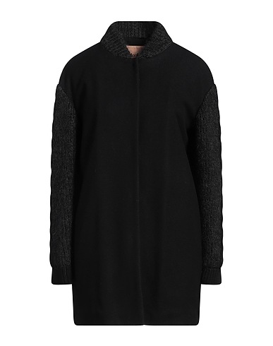 MOORER Coat Black 45% Wool, 25% Mohair wool, 25% Polyamide, 5% Cashmere, Elastane