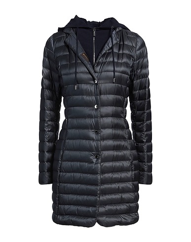 MOORER Shell  jacket Midnight blue 100% Polyamide, Wool, Silk, Cashmere
