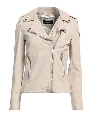 ARMA Biker jacket Cream 100% Sheepskin