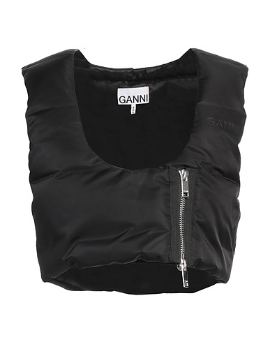 GANNI Top Black 100% Recycled polyamide