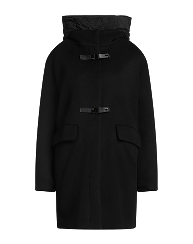 MOORER Duffle-coat Noir 90% Laine, 10% Cachemire, Polyamide, Polyuréthane