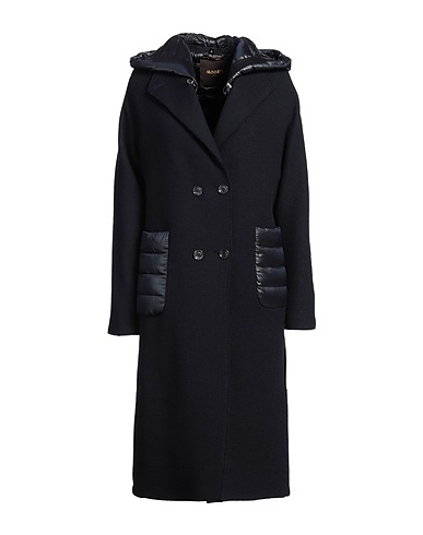 MOORER Coat Midnight blue 98% Virgin Wool, 2% Polyamide