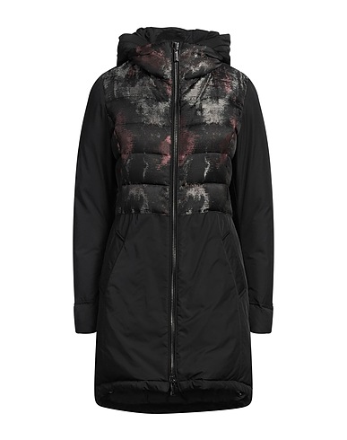 MOORER Shell  jacket Black 82% Polyester, 18% Viscose