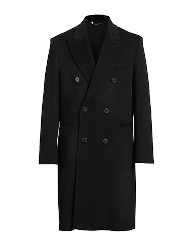 BRIZZI Coat Black 100% Virgin Wool