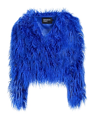 MAISON R&C Teddy Coat Blue 100% Polyester