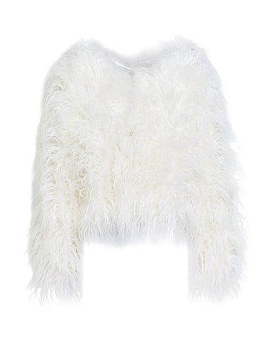 MAISON R&C Teddy Coat Bianco 100% Poliestere