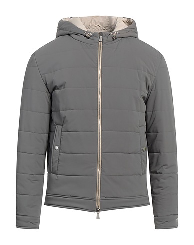 ELEVENTY Shell jacket Grey 92% Polyamide, 8% Elastane